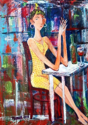 lonely 2019year 70x50cmOriginal Painting Oil on Canvas 3500$ by ZAKIR AHMEDOV